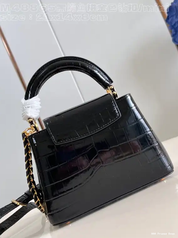 AAA Replica Ru CAPUCINES VUITTON LOUIS MINI-21*14*8CM 0529